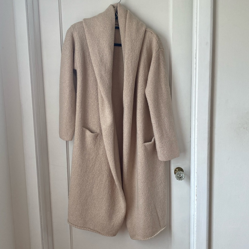 Lovestitch Cream Long Cardigan
